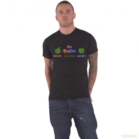 The Beatles: Unisex T-Shirt: Apple Years (Black) (X-Large)