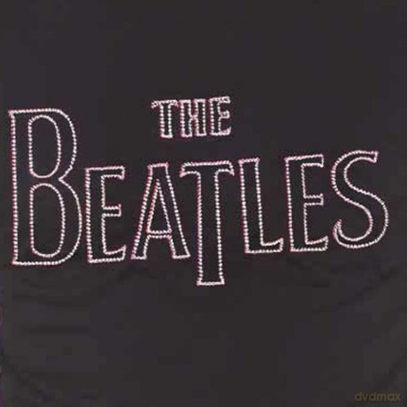 The Beatles: Unisex T-Shirt: Drop T Embroidered (Black) (Embellished) (XX-Large)