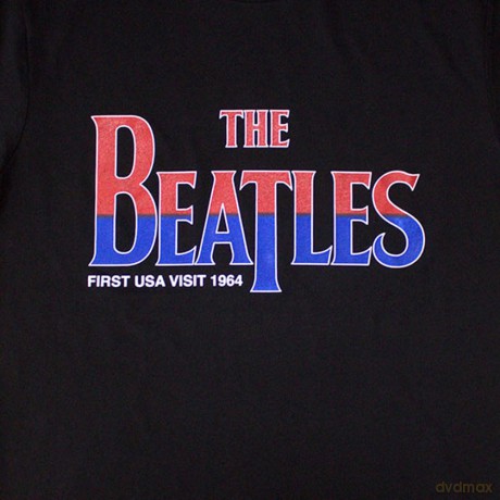 The Beatles: Unisex T-Shirt: First USA Visit (Black) (X-Large)