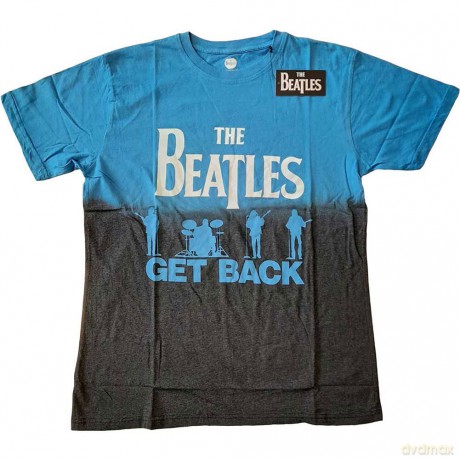 The Beatles: Unisex T-Shirt: Get Back (Blue) (Wash Collection) (Small)