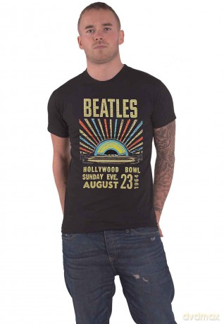The Beatles: Unisex T-Shirt: Hollywood Bowl Crystals (Black) (Embellished) (Medium)