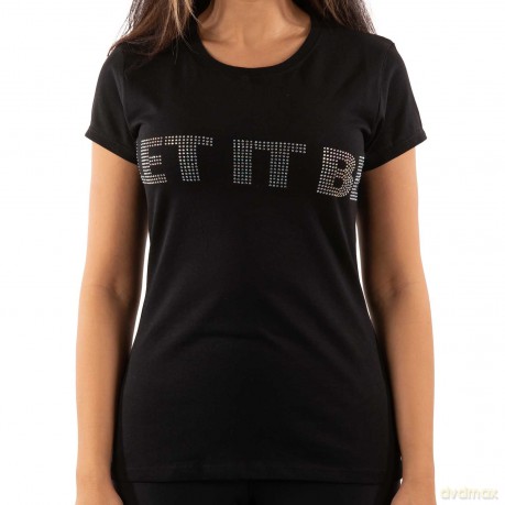 The Beatles: Unisex T-Shirt: Let It Be Crystals (Black) (Embellished) (XX-Large)