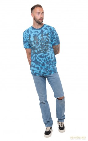 The Beatles: Unisex T-Shirt: Let It Be Songs (Dip-Dye On Light Blue) (Wash Collection) (X-Large)