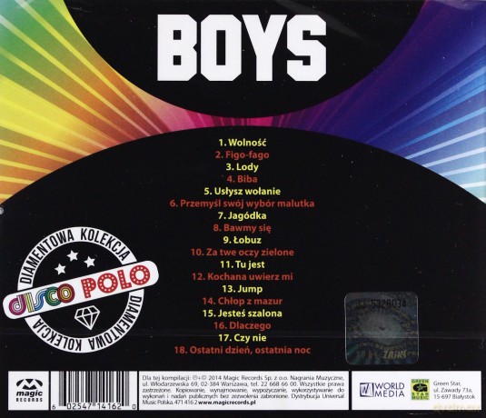 Boys: Diamentowa Kolekcja Disco Polo [CD]