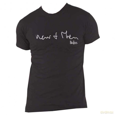 The Beatles: Unisex T-Shirt: Now & Then (Black) (Back Print) (Large)