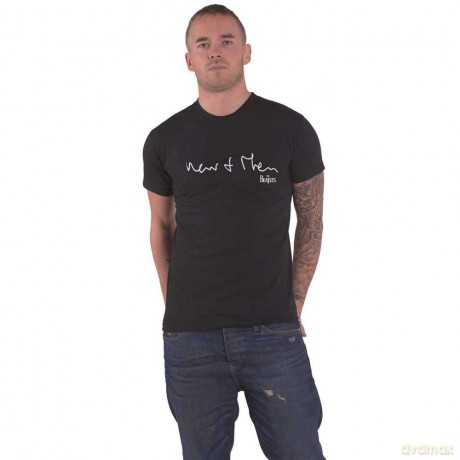 The Beatles: Unisex T-Shirt: Now & Then (Black) (Back Print) (X-Large)