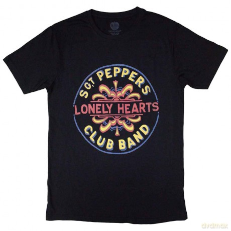 The Beatles: Unisex T-Shirt: Painted Pepper (Black) (X-Large)