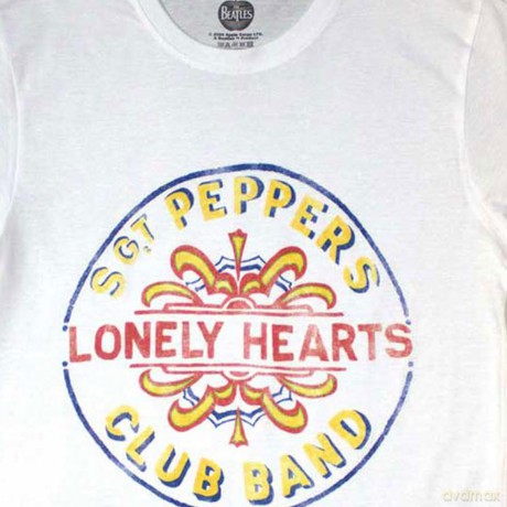 The Beatles: Unisex T-Shirt: Painted Pepper (White) (Medium)