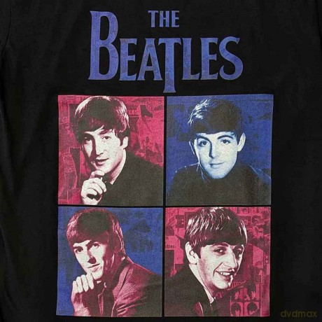 The Beatles: Unisex T-Shirt: Portraits (Black) (Large)