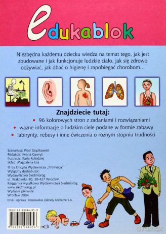EDUKABLOK - POZNAJĘ CIAŁO LUDZKIE [KSIĄŻKA]