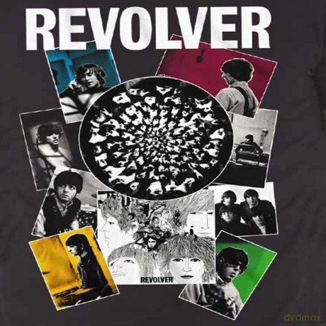 The Beatles: Unisex T-Shirt: Revolver Montage (Black) (Medium)