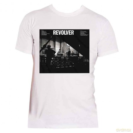 The Beatles: Unisex T-Shirt: Revolver Studio (White) (X-Large)