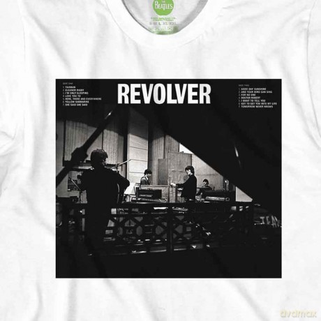 The Beatles: Unisex T-Shirt: Revolver Studio (White) (XX-Large)