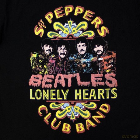 The Beatles: Unisex T-Shirt: Sgt Pepper 2 (Black) (Large)