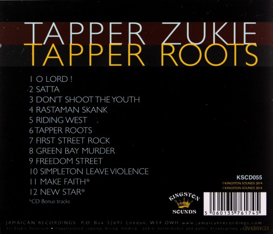 Tapper Zukie: Tapper Roots [CD]