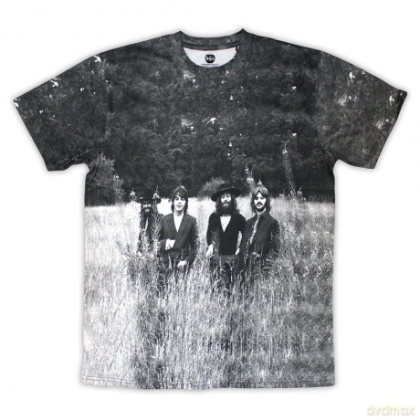 The Beatles: Unisex T-Shirt: Tittenhurst Park Field (White) (All Over Print) (Small)
