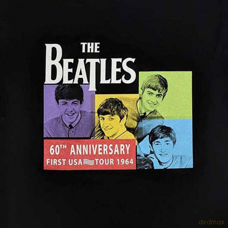 The Beatles: Unisex T-Shirt: US 1964 (Black) (Medium)