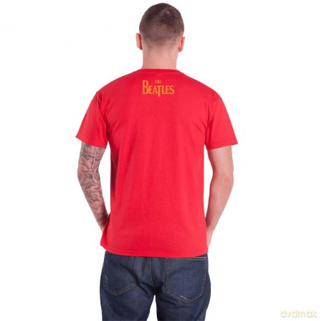 The Beatles: Unisex T-Shirt: When I'm Sixty Four (Red) (Back Print) (Medium)