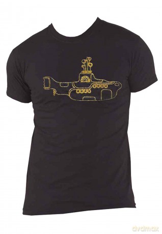The Beatles: Unisex T-Shirt: Yellow Submarine (Black) (Embellished) (Small)