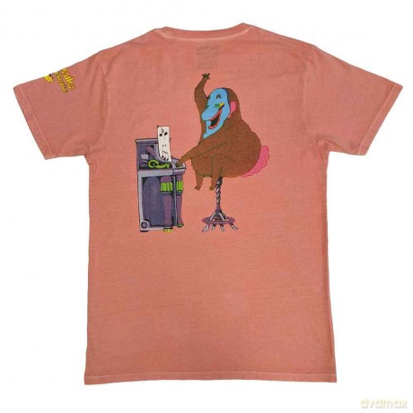 The Beatles: Unisex T-Shirt: Yellow Submarine Magic Piano (Pink) (Back Print) (Small)