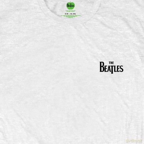 The Beatles: Unisex Tee: Drop T Logo (Back Print/Retail Pack) (Large)