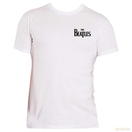The Beatles: Unisex Tee: Drop T Logo (Back Print/Retail Pack) (Large)