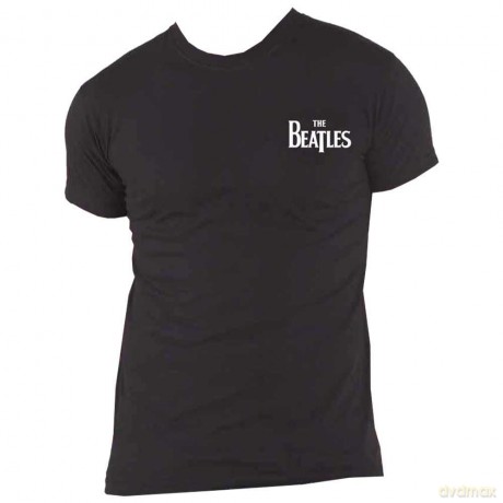 The Beatles: Unisex Tee: Drop T Logo (Back Print/Retail Pack) (Large)
