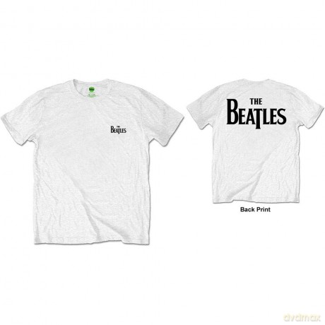 The Beatles: Unisex Tee: Drop T Logo (Back Print/Retail Pack) (Medium)