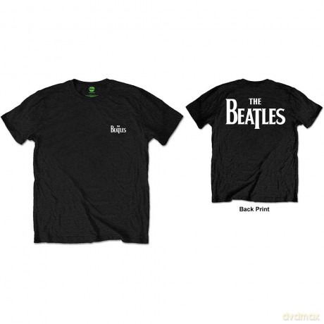 The Beatles: Unisex Tee: Drop T Logo (Back Print/Retail Pack) (X-Large)