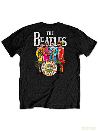 The Beatles: Unisex Tee: Sgt Pepper (Back Print/Retail Pack) (Small)