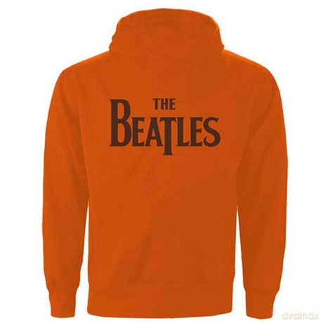 The Beatles: Unisex Zipped Hoodie: Drop T Logo (Back Print) (X-Large)