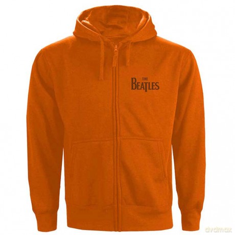 The Beatles: Unisex Zipped Hoodie: Drop T Logo (Back Print) (XX-Large)