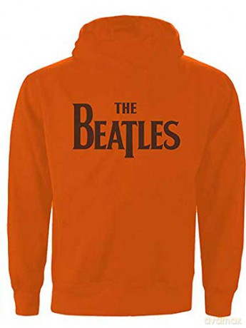 The Beatles: Unisex Zipped Hoodie: Drop T Logo (Back Print) (XX-Large)