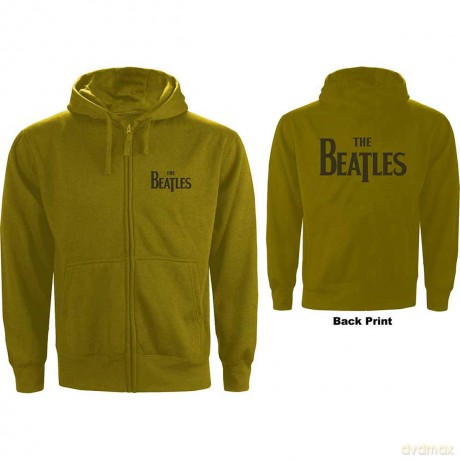 The Beatles: Unisex Zipped Hoodie: Drop T Logo (Back Print) (XXX-Large)