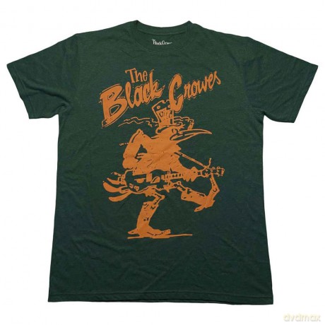 Black Crowes - The: The Black Crowes Unisex T-Shirt: Crowe Guitar (Green) (XX-Large)