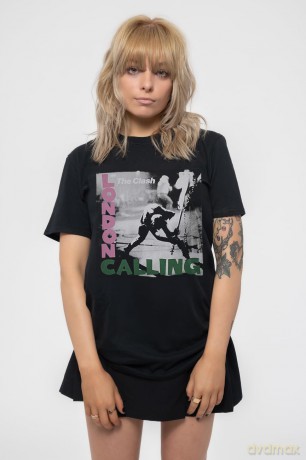 Clash - The: The Clash Ladies T-Shirt: London Calling (Black) (X-Large)