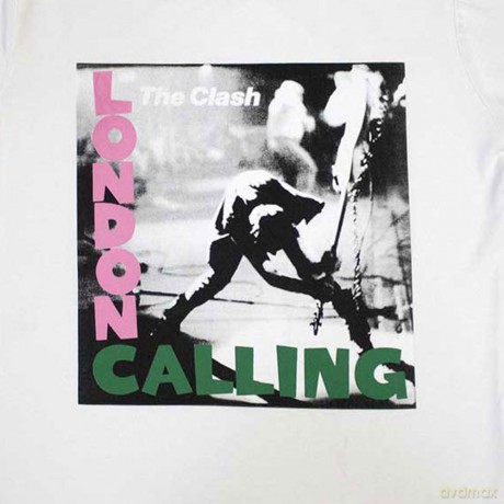 Clash - The: The Clash Ladies T-Shirt: London Calling (White) (Medium)