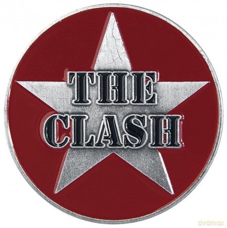 Clash - The: The Clash Pin Badge: Military Logo