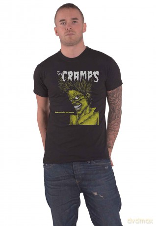 Cramps - The: The Cramps Unisex T-Shirt: Stay Sick (Black) (Small)