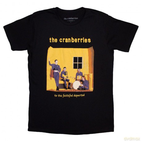 Cranberries - The: The Cranberries Unisex T-Shirt: Faithfully Departed Cover (Black) (X-Large)