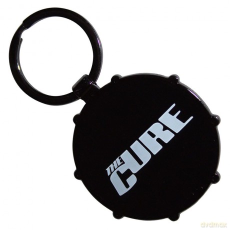 Cure - The: The Cure Keychain: Logos Drum (Double Sided)