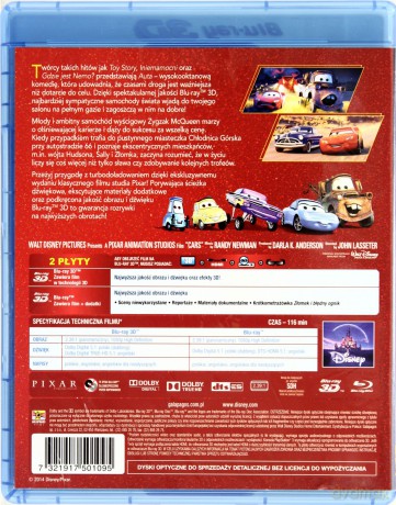 Auta (Disney Pixar) [Blu-Ray 3D]+[Blu-Ray]