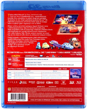 Auta (Disney Pixar) [Blu-Ray 3D]+[Blu-Ray]