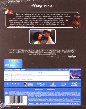 Ratatuj (Disney Pixar) [Blu-Ray]