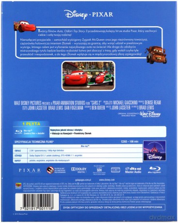 Auta 2 (Disney Pixar) [Blu-Ray]