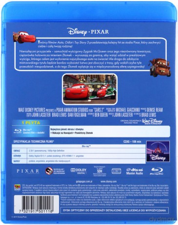 Auta 2 (Disney Pixar) [Blu-Ray]