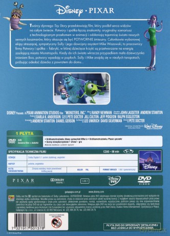 Potwory i spółka (Disney Pixar) [DVD] 