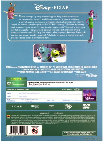 Potwory i spółka (Disney Pixar) [DVD] 
