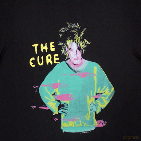 Cure - The: The Cure Unisex Oversized Boxy T-Shirt: Beach Party Tour '86 (Black) (Back Print) (X-Large)