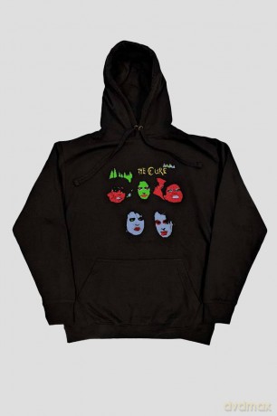 Cure - The: The Cure Unisex Pullover Hoodie: In Between Days (Black) (Back Print) (Large)